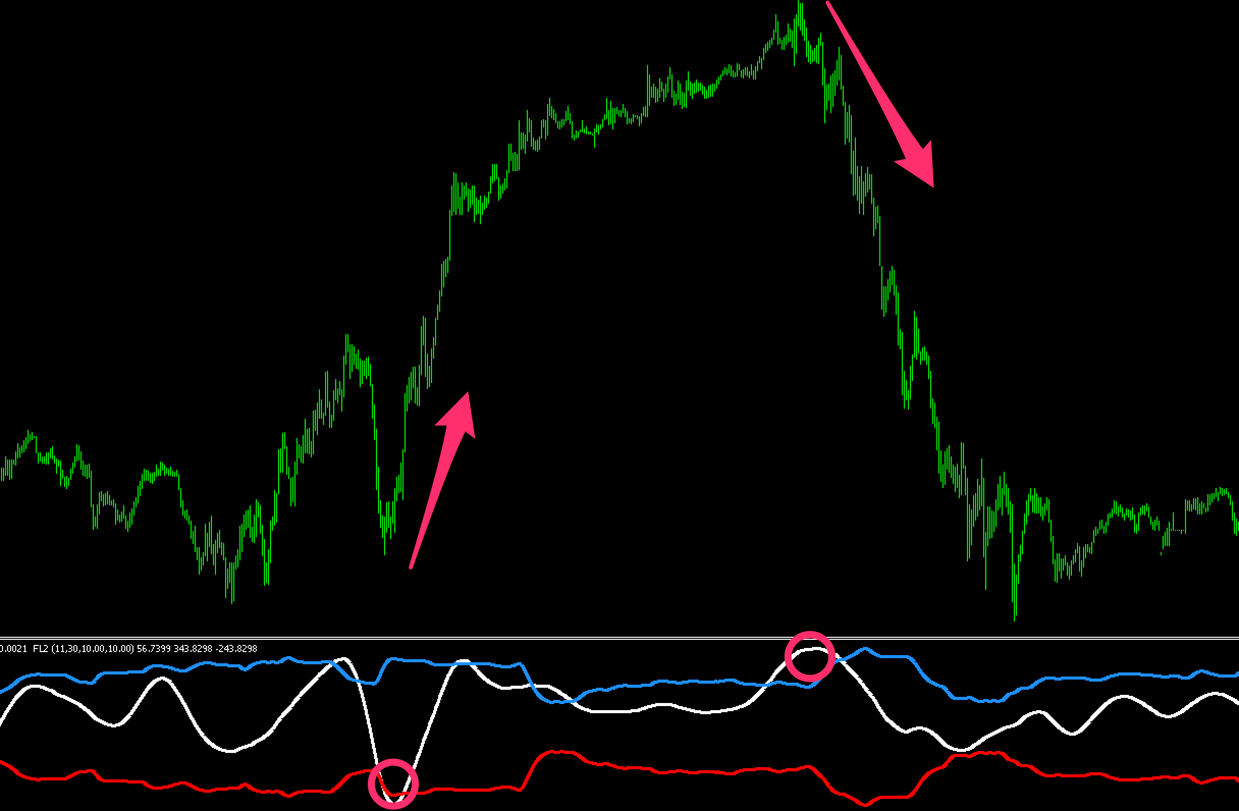 FX　インジケーター　Dynamic Cycle Explorersimple　FL07_Decompil