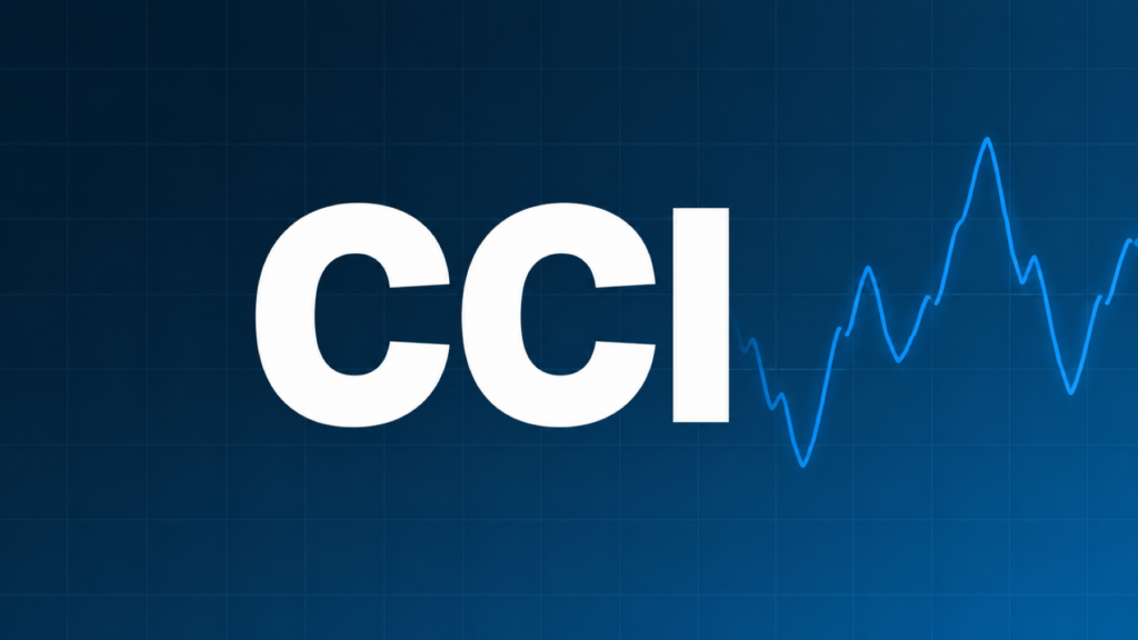 CCIを示すダークネイビー×ブルーのアイキャッチ画像