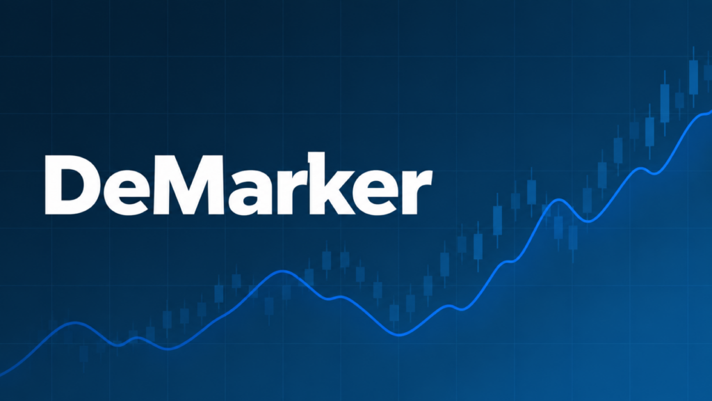 DeMarkerを示すダークネイビー×ブルーのアイキャッチ画像