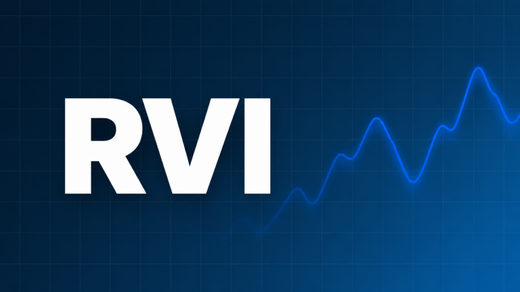 RVIを示すダークネイビー×ブルーのアイキャッチ画像