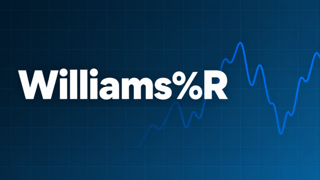 Williams%Rを示すダークネイビー×ブルーのアイキャッチ画像